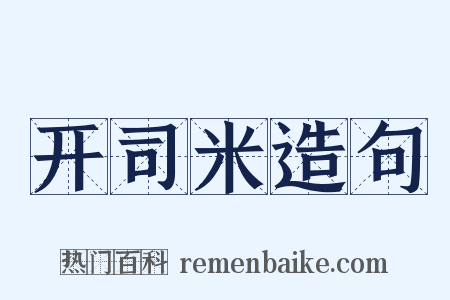 开司米造句是什么意思的图片